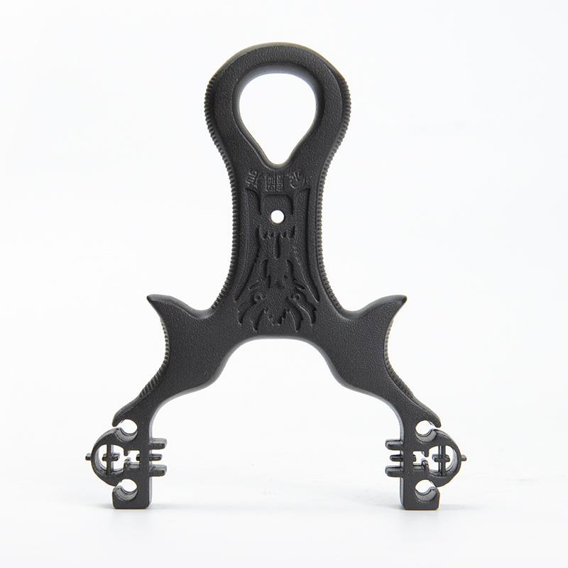 Customized production of Wolverine double-band clay-ball slingshot aluminum alloy die-casting parts